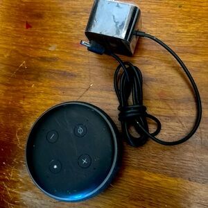 Black Smart Speaker with Charger